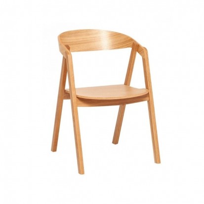 Chaise bois restaurant en hêtre finition naturel