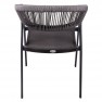 Fauteuil terrasse restaurant gris et anthracite
