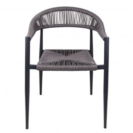 chaise de terrasse CHR avec accoudoirs de face