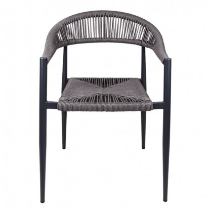 fauteuil de terrasse en corde synthétique