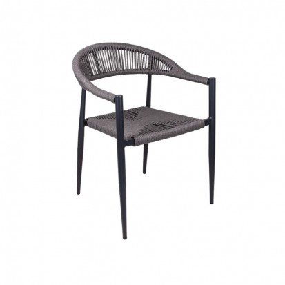 fauteuil de terrasse en corde synthétique