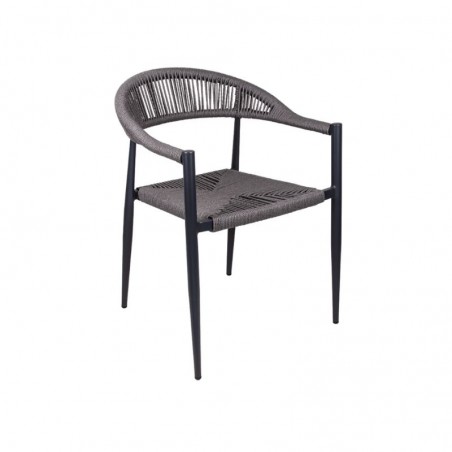 fauteuil de terrasse en corde synthétique