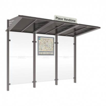 Abri bus Conviviale® gris Procity