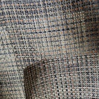 Chaise bistrot empilable en textile polyester gris clair