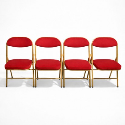chaise pliante en velours
