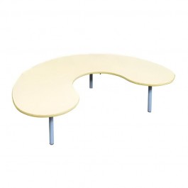 table pour école maternelle en forme de haricot