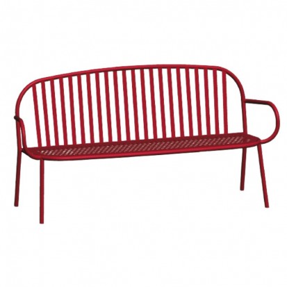 banc urbain métal 2 places