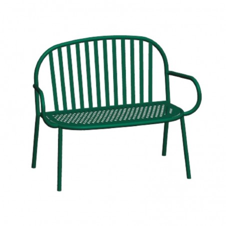 banc urbain métal 2 places