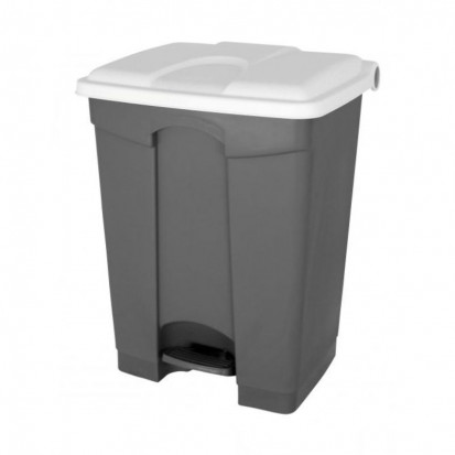 poubelle de tri intérieur grise et blanche