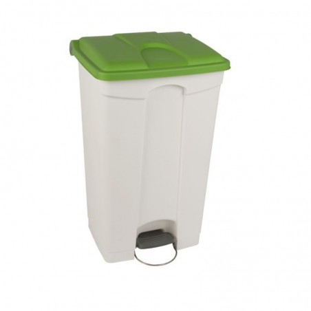 poubelle de tri intérieur 90 litres avec couvercle vert