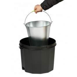 seau intérieur amovible de 10 litres du cendrier extérieur sur pied