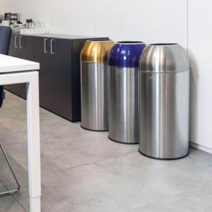 Poubelle intérieure tri sélectif 40L en inox