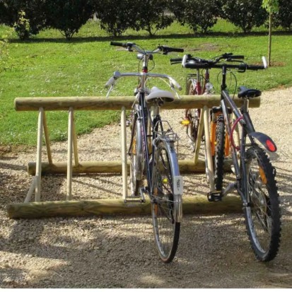 Râtelier vélos en bois