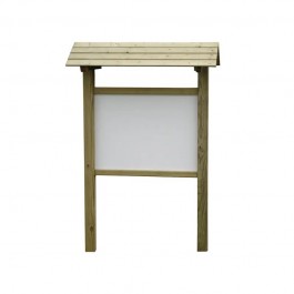 Panneau d'affichage extérieur en bois