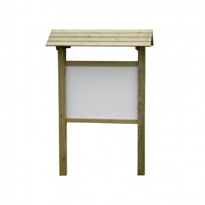 Panneau d'affichage extérieur en bois