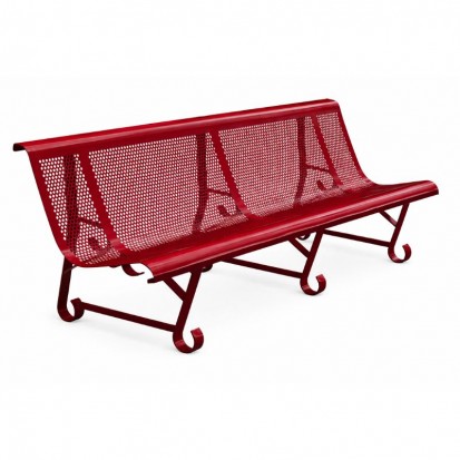 Banc public en métal 2 pieds