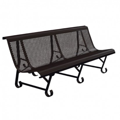 Banc public en métal 2 pieds