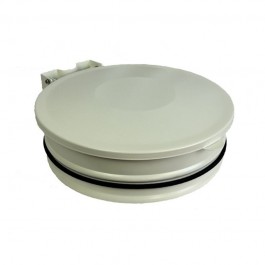 Support sac poubelle avec couvercle blanc