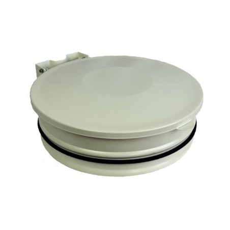 Support sac poubelle avec couvercle blanc