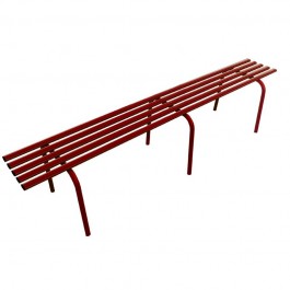 Banquette publique en métal