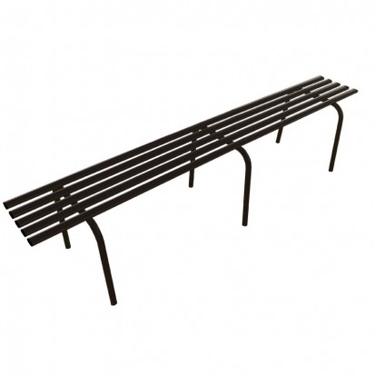 Banquette publique en métal