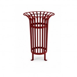 Poubelle de rue Tulipe en métal