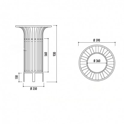 Poubelle de ville Vigipirate
