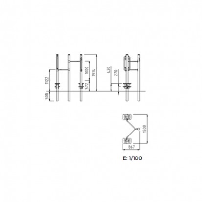 Agrès sportif extérieur sénior marche