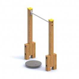 Agrès sportif extérieur sénior pour rotation des hanches