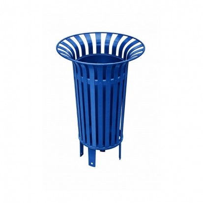 Poubelle de rue en métal Tulipe