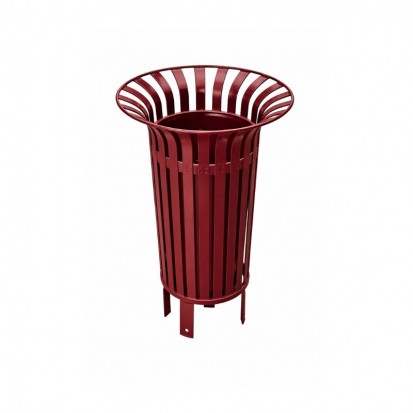 Poubelle de rue en métal Tulipe