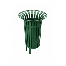 Poubelle de rue en métal Tulipe