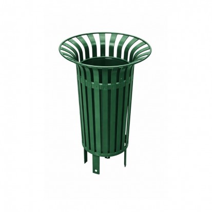 Poubelle de rue en métal Tulipe