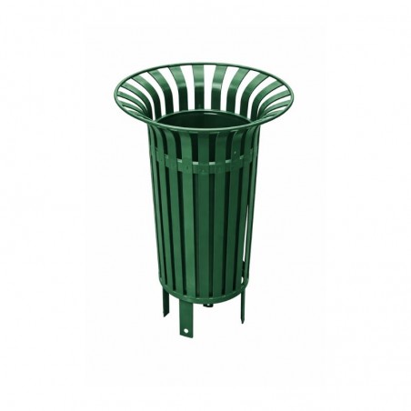 Poubelle de rue en métal Tulipe