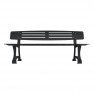 Banc urbain métal 1800 mm gris anthracite