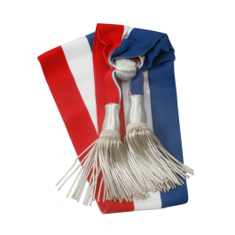 Echarpes Standard - Ruban tricolore en ottoman - Largeur 110 mm adjoint Maire