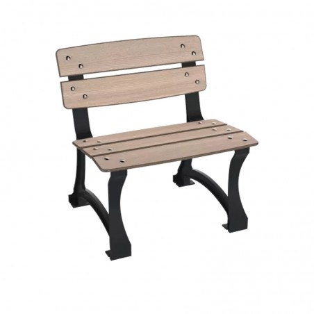 Fauteuil urbain HPL chêne clair