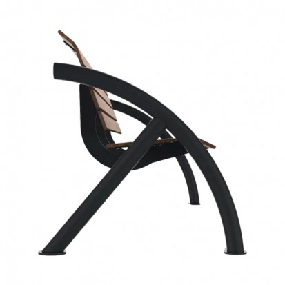 Banc compact HPL avec accoudoirs