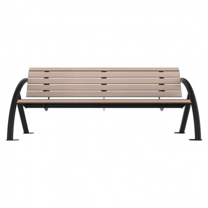 Banc compact HPL avec accoudoirs