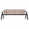 Banc compact HPL avec accoudoirs