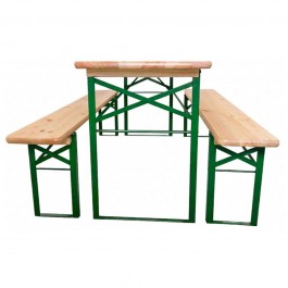 Bancs et table de brasserie bavière