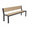 Banc compact HPL plein et acier