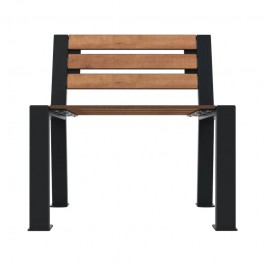 Fauteuil urbain HPL lames et acier
