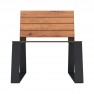 Fauteuil extérieur collectivité HPL et acier