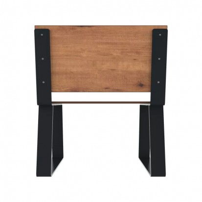 Fauteuil extérieur collectivité HPL et acier