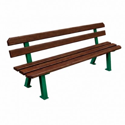 Banc urbain bois et acier