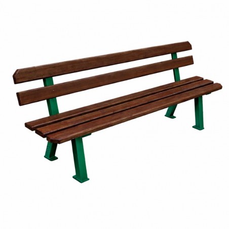 Banc urbain bois et acier