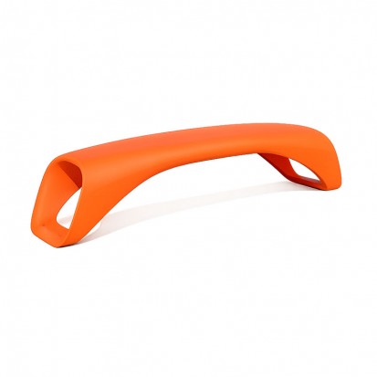 Banquette urbaine design monobloc orange