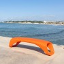 Banquette urbaine design monobloc orange