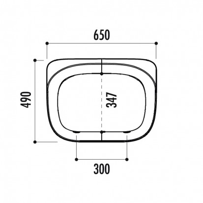 Banquette urbaine design monobloc orange
